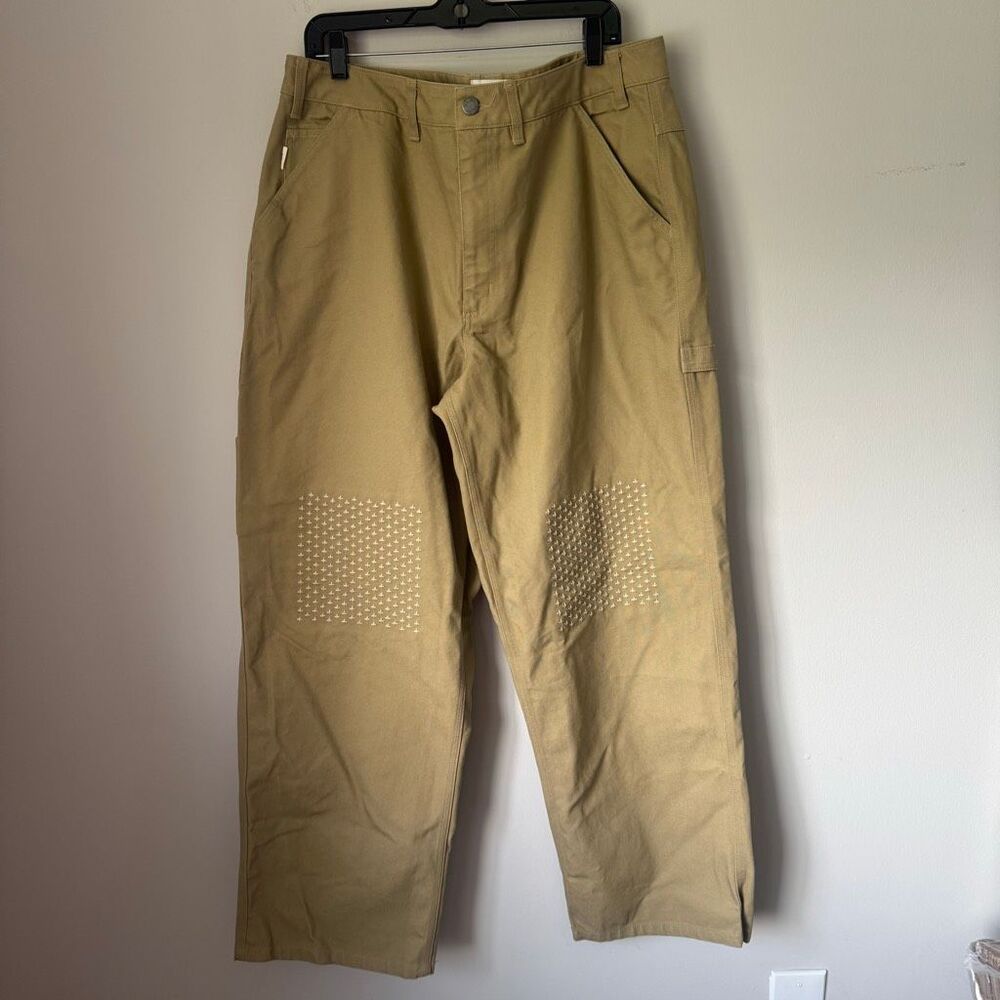 Nike Life Sashiko Men’s Carpenter Pant Jeans Parachute Beige Size 38 NWOT